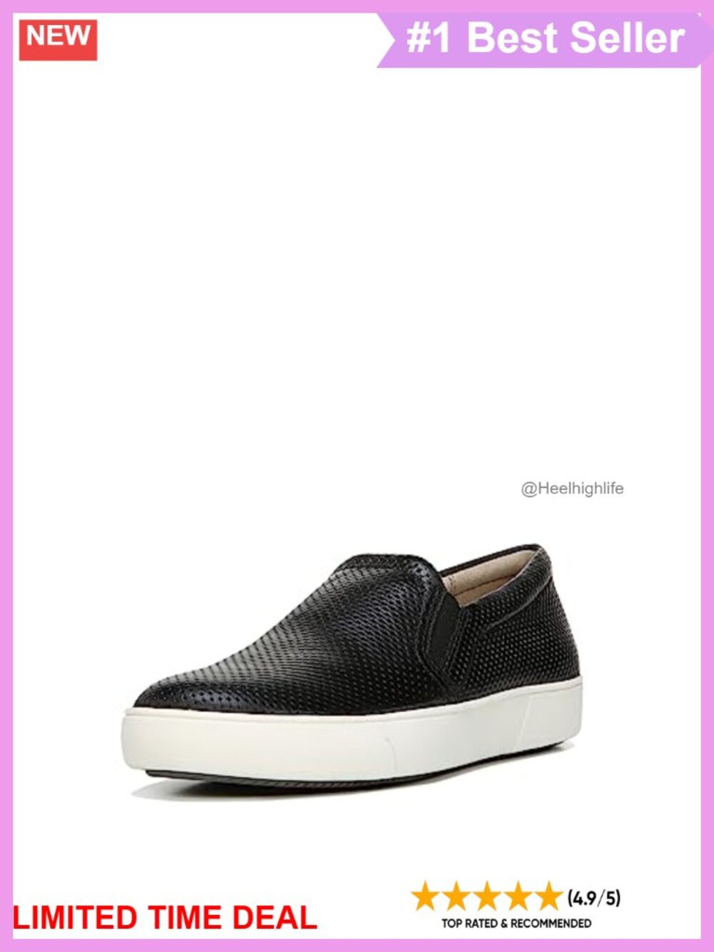 Marianne Women's Leather Slip-On Sneakers Comfort Walking Shoes